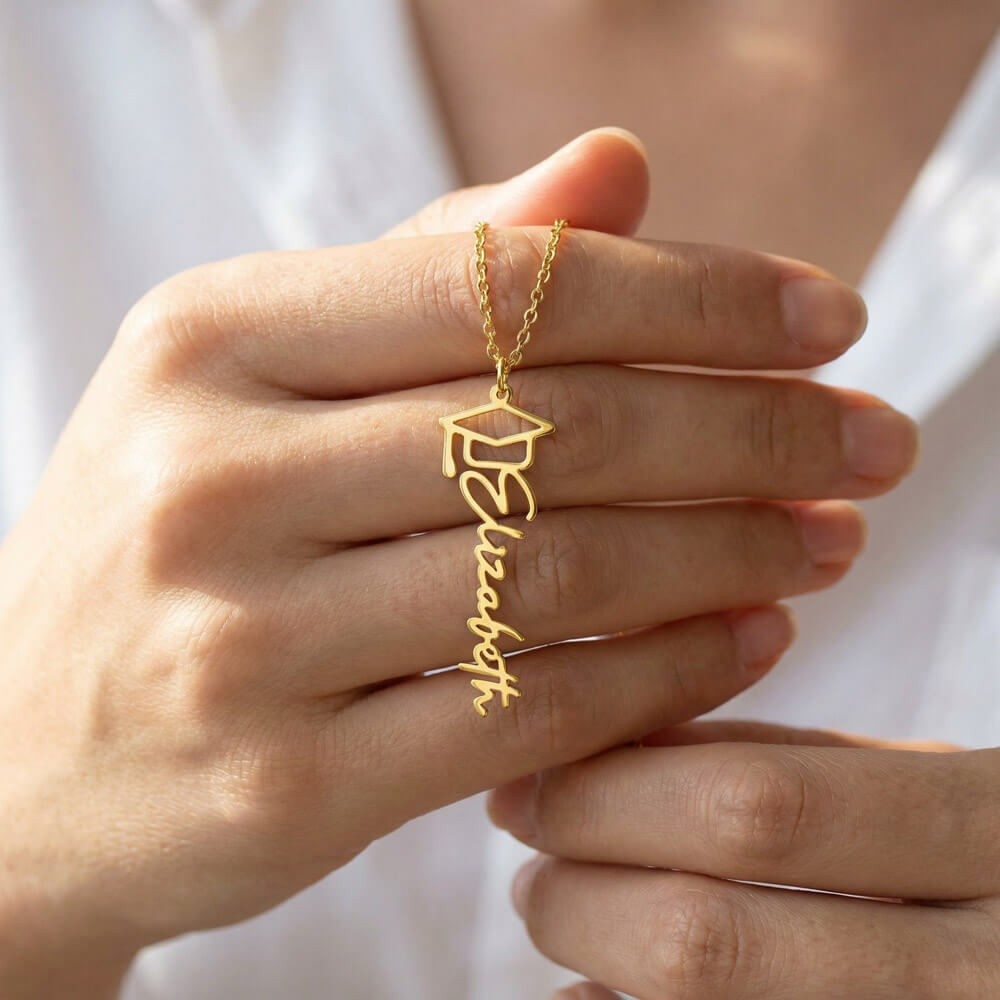 Congratulations Graduate Name Necklace