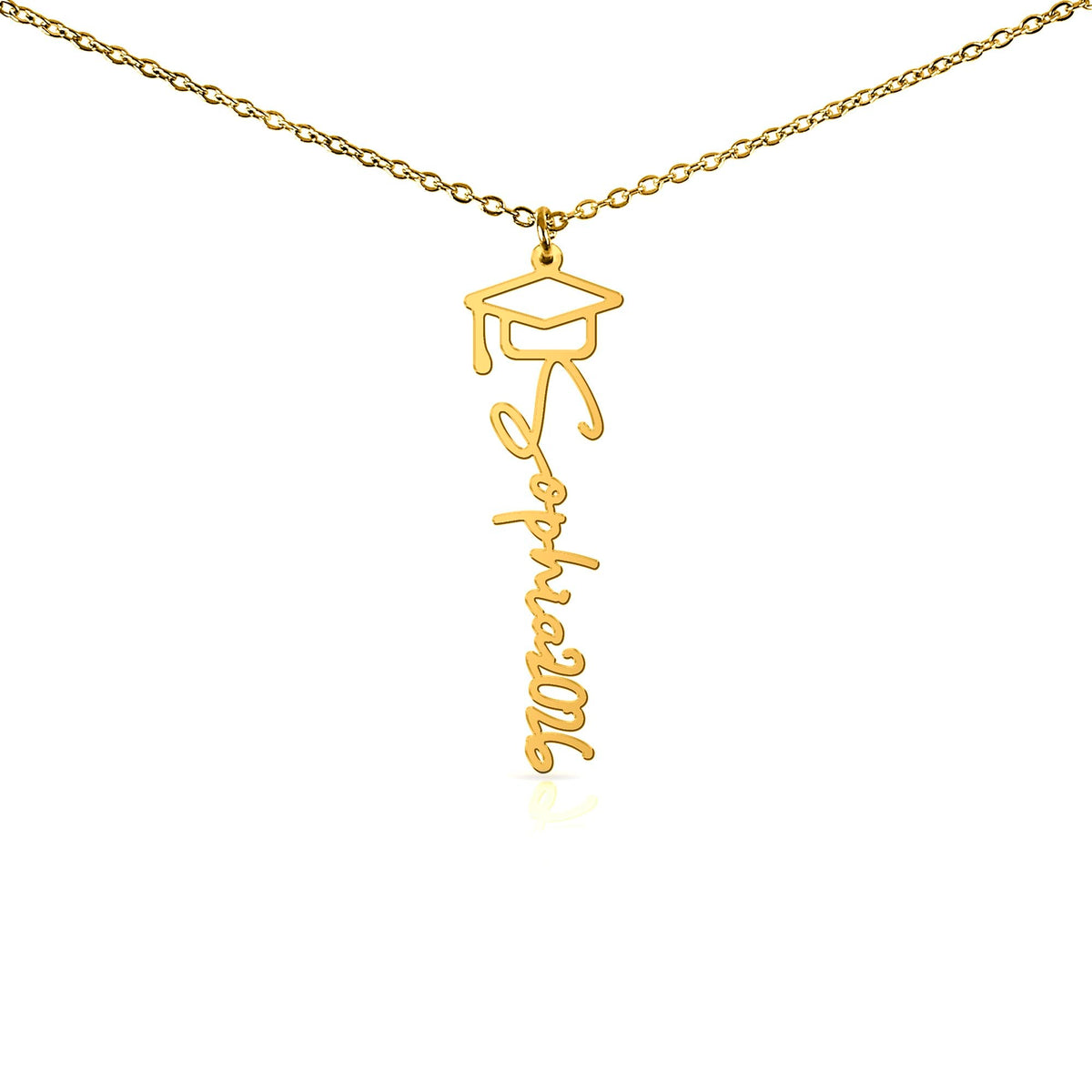 Congratulations Graduate Name Necklace