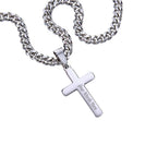 To My Son Personalized Cross Necklace, Meaningful Gift from Mom