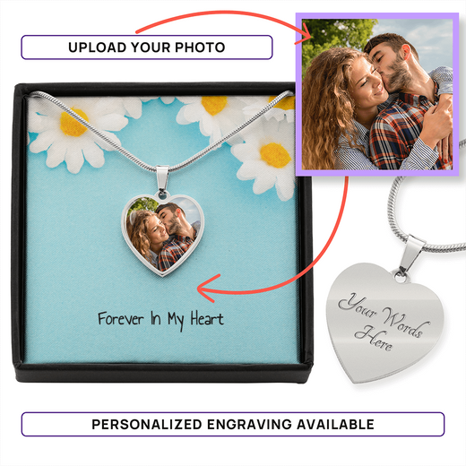Forever In My Heart - Personalized Photo Necklace