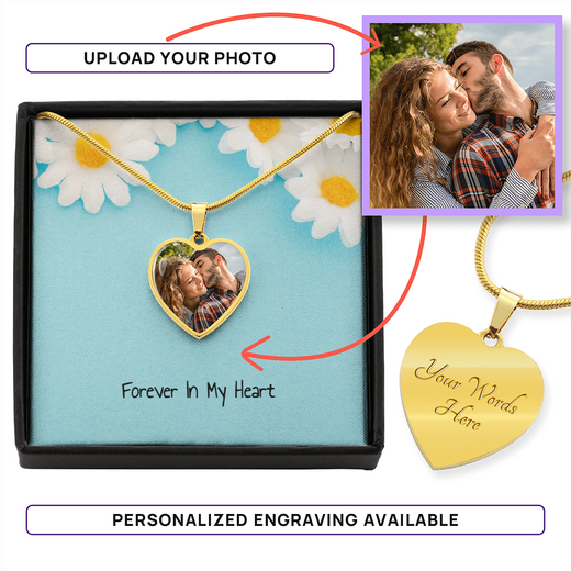 Forever In My Heart - Personalized Photo Necklace